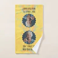 Hippy Mom, Wash your hands Hand Towel