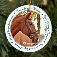 Sympathy Quote Horse Loss Keepsake Horse Memorial Ceramic Ornament