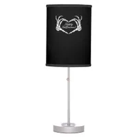 Skeleton Heart Hands, Happy Halloween Skeleton, Ha Table Lamp
