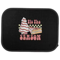 Tis The Season Christmas Tree Groovy Retro Debbie  Car Floor Mat