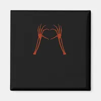 Skeleton Hands Heart Sign Costume Funny Halloween  Magnet