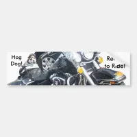 Hog Dog - Ready to Ride! Bumper Sticker