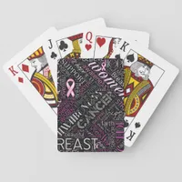 Breast Cancer Awareness Word Cloud ID261 Poker Cards