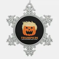 Trumpkin Make Halloween Great Again Classic – Limi Snowflake Pewter Christmas Ornament