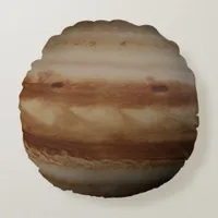 Planet Jupiter Round Pillow