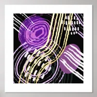 Trendy Modern Abstract Foil Print