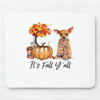 It’s Fall Y’all Chihuahua Dog Halloween Mouse Pad