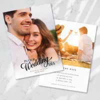 Calligraphy Script Photo Wedding Save The Date