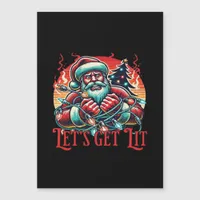 Let's Get Lit Santa Christmas Vibe Classic