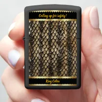 Exquisite snake skin patterns in nature zippo lighter