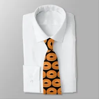 Bagel Pattern Neck Tie