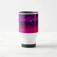 Christmas Trees Shades of Purple Travel Mug