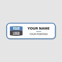 Custom Employee Tag Logo and Name Magnetic Or Safe