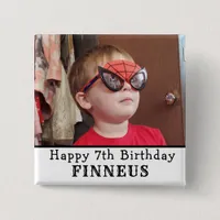 Personalized Happy Birthday Name and Age   Button