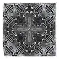 Black+White Bandana Tribalistic Pattern #3