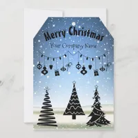 Festive Chritsmas Simple Modern Wintery Joyful Holiday Card