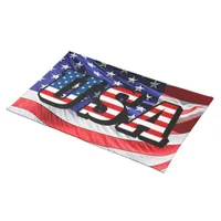 USA - American Flag Cloth Placemat