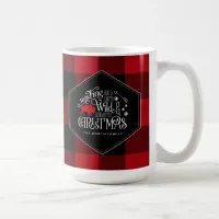 Wild Wonderful Christmas Red Buffalo Plaid ID604 Coffee Mug