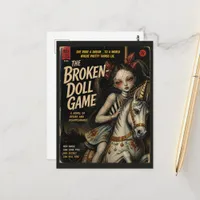 Broken Doll Game Fantasy Horror Book Cover Postcard
