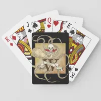 Jolly Roger Monogram Initial Poker Cards