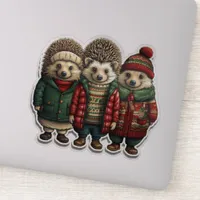 Hedgehogs in Sweaters Sticker