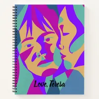 Pop Art | Two Women | Rumi Love Quote Notebook