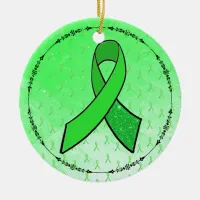 Lyme Disease Awareness Ribbons Ornament