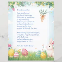 Easter Bunny Letter and Question Game for Children