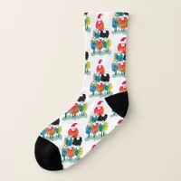 Funny & Festive Holiday Black Sheep  Socks