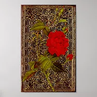 Golden Rose Poster