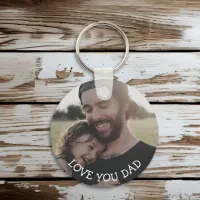 Love you Dad, Personalized Photo Key Chain