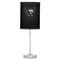 Crow, Retro F-Caw-F Bird Crow Funny Crow Bird Cawi Table Lamp