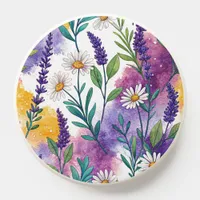 "Lavender Meadows A Serene Floral Escape" PopSocket
