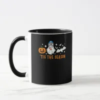 Tis The Season Football Halloween Spooky Pumpkin Mug