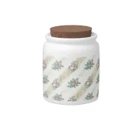 Vintage Rose Pattern - Candy Jar