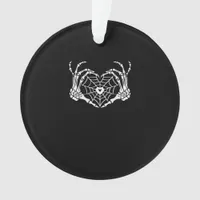 Skeleton Hand Heart Spiderweb Halloween Cobweb Ornament