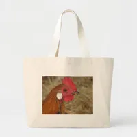 Phoenix Rooster Large Tote Bag