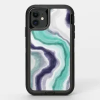 Turquoise, Blue and White Marble 