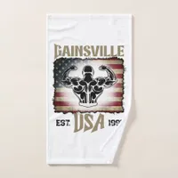 Gainsville USA Stars And Stripes Bodybuilding Hand Towel