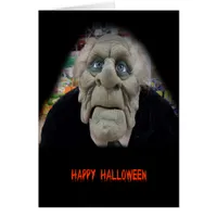 Old Man Mask in Black Background