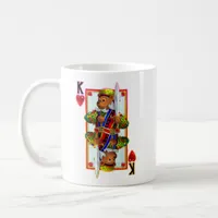 Teddy Bear King of Hearts Coffee Mug