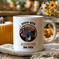 Sippin’ with the Boo Crew Halloween Faux Papercut Coffee Mug