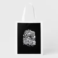 Cottagecore Aesthetic Frog Mushroom Goblincore Cre Grocery Bag