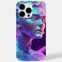 Beautiful Ai Art Pretty Icy Glass like Woman Case-Mate iPhone 14 Pro Max Case