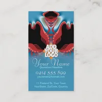 Red Lobster New Age Art Business Card