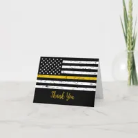 Dispatcher Appreciation Thin Yellow Line Thank You Card