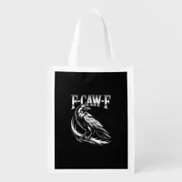 F-Caw-F Crow Womens Trendy Casual Grocery Bag