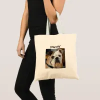 Personalized Dog Photo Tote Bag