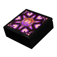 Purple Star Buddha Peace Wooden Gift Box