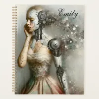 Female Cyborg Woman Ai Art Personalized Planner